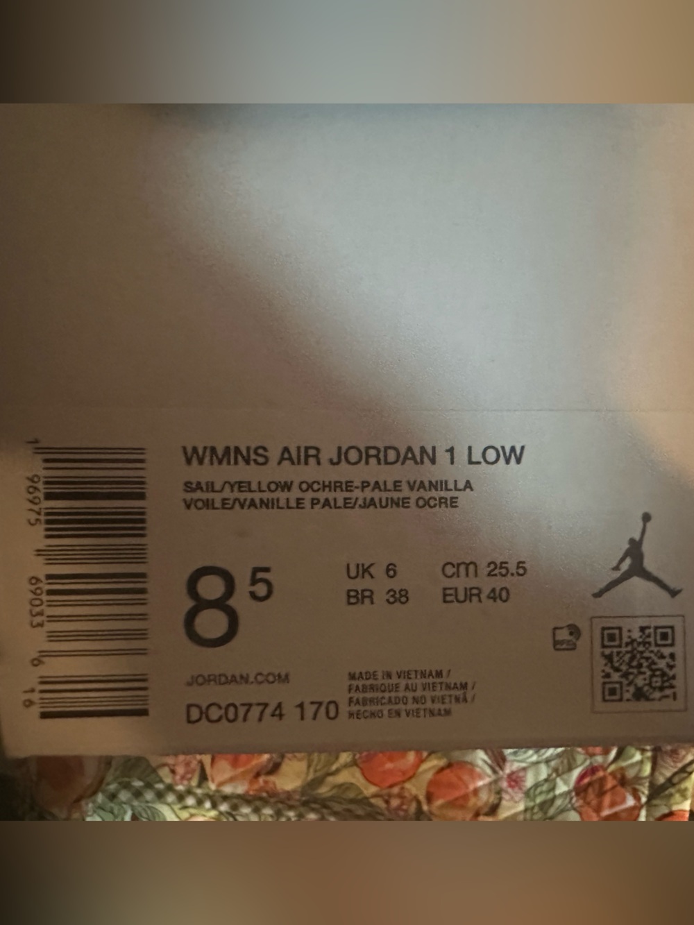 Nike air Jordan 1 low “yellow ochre” women’s size 8.5 men’s 7 - Picture 10 of 11